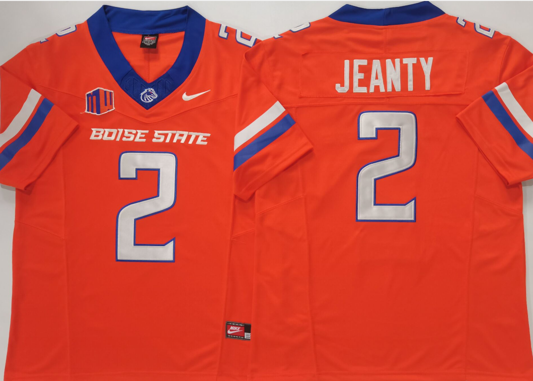 Men Boise State Broncos #2 Jeanty orange 2024 Nike NCAA jersey->ncaa teams->NCAA Jersey